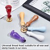 Wood Handle with Plaster Gluesheath DIY-WH0221-12A-3
