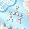 Mermaid Tail Resin Pendant Decorations HJEW-JM03120-2