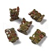 Natural Unakite Owl Healing Figurines DJEW-Z005-01B-1