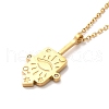 304 Stainless Steel Pandant Necklace for Men Women NJEW-O126-02G-02-2