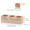 3 Hole Wood Candle Holders DIY-WH0375-008-2
