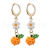 Glass Seed Beads Leverback Earrings EJEW-MZ00343-2