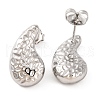 Non-Tarnish 304 Stainless Steel Stud Earrings EJEW-G395-19P-2