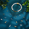  200Pcs 10 Styles Brass Bead Tips FIND-PH0020-84-5
