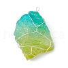Electroplated Raw Rough Natural Quartz Copper Wire Wrapped Big Pendants PALLOY-JF02283-01-2