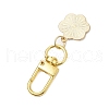 Flower Alloy Enamel Pendant Decorations HJEW-JM02691-03-4