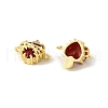 Brass Micro Pave Clear Cubic Zirconia Connector Charms KK-F900-04G-2
