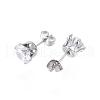 304 Stainless Steel Stud Earrings EJEW-F053-D-3