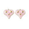 304 Stainless Steel Enamel Pendants STAS-U057-07G-A-1