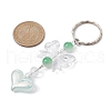 Acrylic Heart with Bowknot Keychains KEYC-JKC00612-3