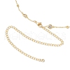Brass Clear Cubic Zirconia Satellite Chain Waist Chains NJEW-C00038-4