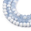 Frosted Crackle Glass Beads Strands X1-GLAA-U001-4mm-M14-2