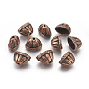 Tibetan Style Alloy Bead Cones X-TIBE-976-R-FF-1
