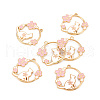 Eco-Friendly Alloy Enamel Pendants ENAM-T011-60-NR-1