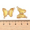 Brass Pave Faceted Glass Connector Charms X-FIND-Z020-04Q-3