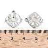 Non-Tarnish 304 Stainless Steel Pendant Cabochon Settings STAS-P364-06P-3