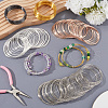 SOFPLATE 500Pcs 5 Colors Steel Memory Wire FIND-SP0002-10-4
