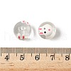 Transparent Glass Enamel Beads GLAA-N049-010-3