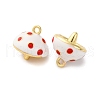 Brass Enamel Charms KK-F895-08G-01-2
