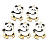 Rack Plating Alloy Enamel Pendants ENAM-N055-043-1