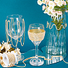 Plastic Pearl Bead Cup Chains CH-WH0013-01A-G-4