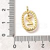 Brass Micro Pave Cubic Zirconia Pendants ZIRC-P123-01G-Z02-3