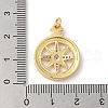Rack Plating Brass Micro Pave Cubic Zirconia Pendants KK-A190-11G-3