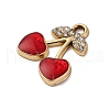 Cherry Alloy Pendants PALLOY-S051-01E-G-2