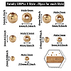 Mega Pet 100Pcs 5 Style Brass Laser Spacer Beads KK-MP0001-02-8