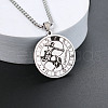 201 Stainless Steel Pendant Necklaces with Alloy Box Chain WGA45A6-09-1