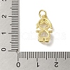 Rack Plating Brass Glass Pendants KK-P272-18A-G01-3