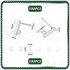 Unicraftale Rectangle 304 Stainless Steel Stud Earring Findings STAS-UN0058-32P-3