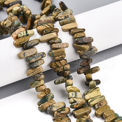 Natural Verdite Stone Beads Strands G-T140-66-1