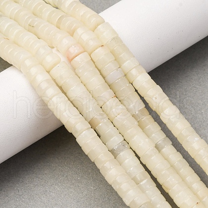 Natural White African Opal Beads Strands G-L624-I19-3x6mm-1