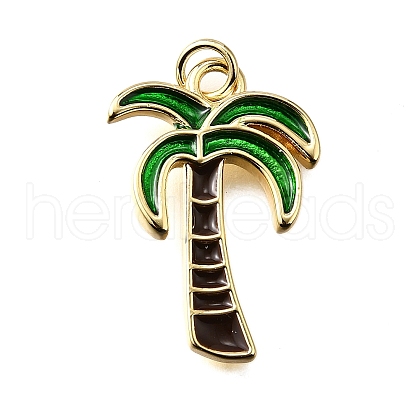 Brass Enamel Pendants KK-B136-06G-01-1
