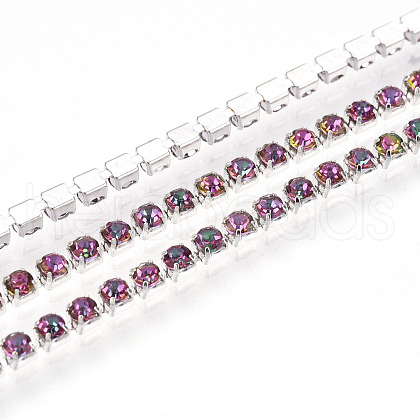 Iron Rhinestone Cup Chains CH-T006-01A-03-1