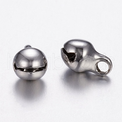 304 Stainless Steel Bell Charms UNKW-N0001-02P-1