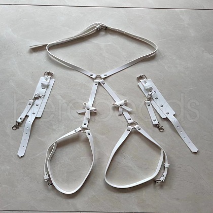 Bowknot Alloy & Imitation Leather Waist Chains FS-WGFD006-10-1