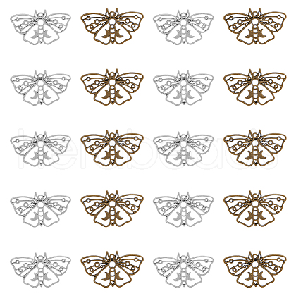 DICOSMETIC 80Pcs 2 Colors Tibetan Style Retro Alloy Pendants FIND-DC0003-51-1