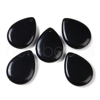 Natural Obsidian Pendants G-G115-02H-1