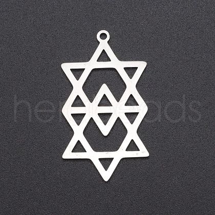 Non-Tarnish 201 Stainless Steel Pendants STAS-S105-LA234-1