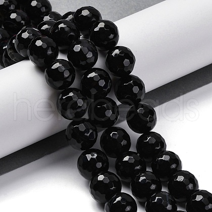 Natural Banded Agate(Dyed & Heated) Beads Strands G-K390-A16-01-1