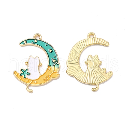 Alloy Enamel Pendants ENAM-D046-44G-01-1