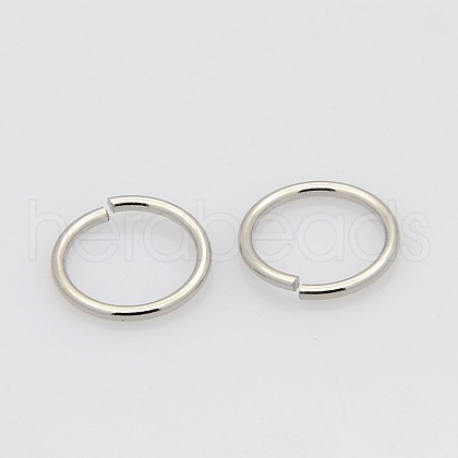 304 Stainless Steel Open Jump Rings Jump Rings STAS-N015-04-4x0.8mm-1