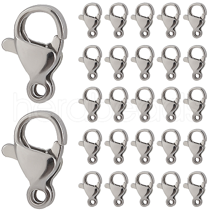 SOFPLATE 304 Stainless Steel Lobster Claw Clasps STAS-SP0001-73A-1
