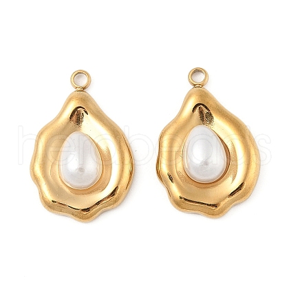 304 Stainless Steel Pendants STAS-P380-72G-1