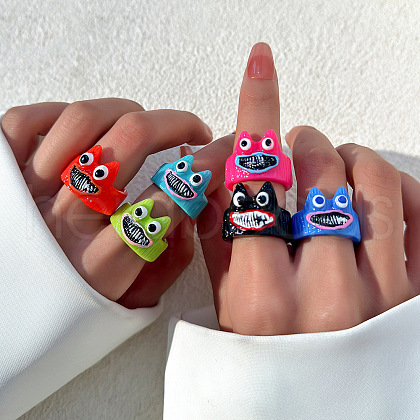 Resin Finger Rings for Women FS-WGBD8BE-08-1