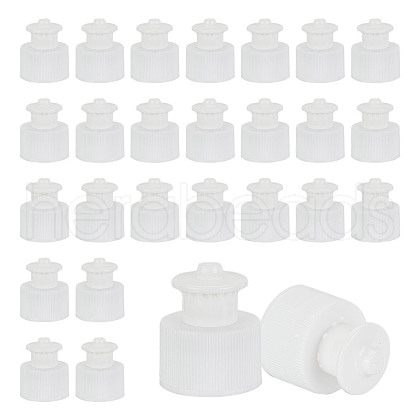 Plastic PP Screw Hand Push Pull Cap FIND-WH0159-14B-1