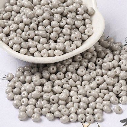 6/0 Opaque Baking Paint Glass Seed Beads SEED-M012-02A-10-1