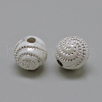Plating Acrylic Beads PACR-S188-10mm-13-1